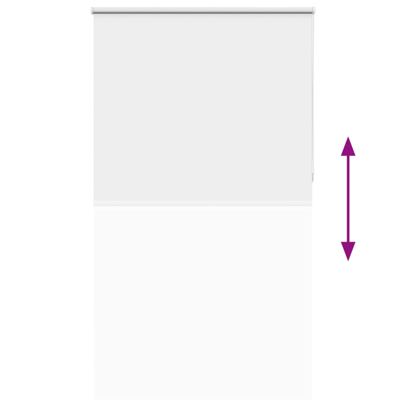 Verdunkelungsrollo Weiß 140x230cm Stoffbreite 136,6cm Polyester