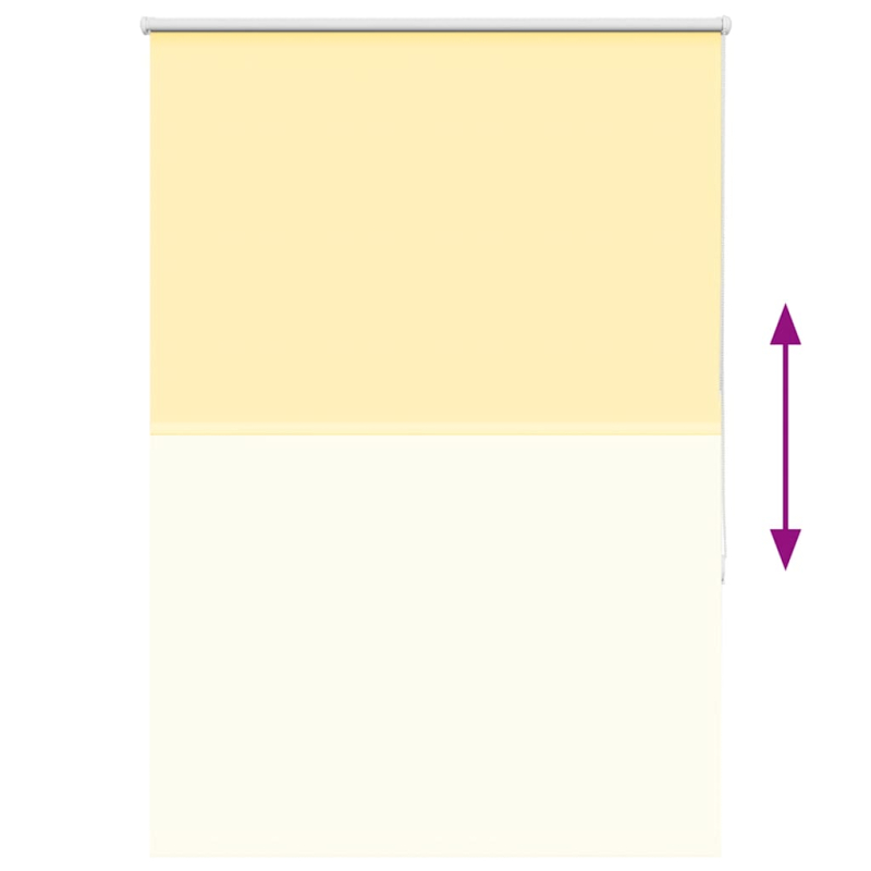 Verdunkelungsrollo Gelb 100x130 cm Stoffbreite 95,7cm Polyester