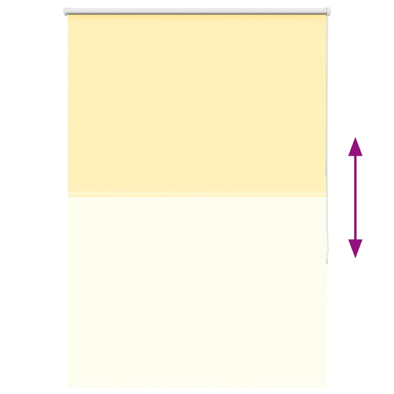 Verdunkelungsrollo Gelb 105x130cm Stoffbreite 100,7cm Polyester