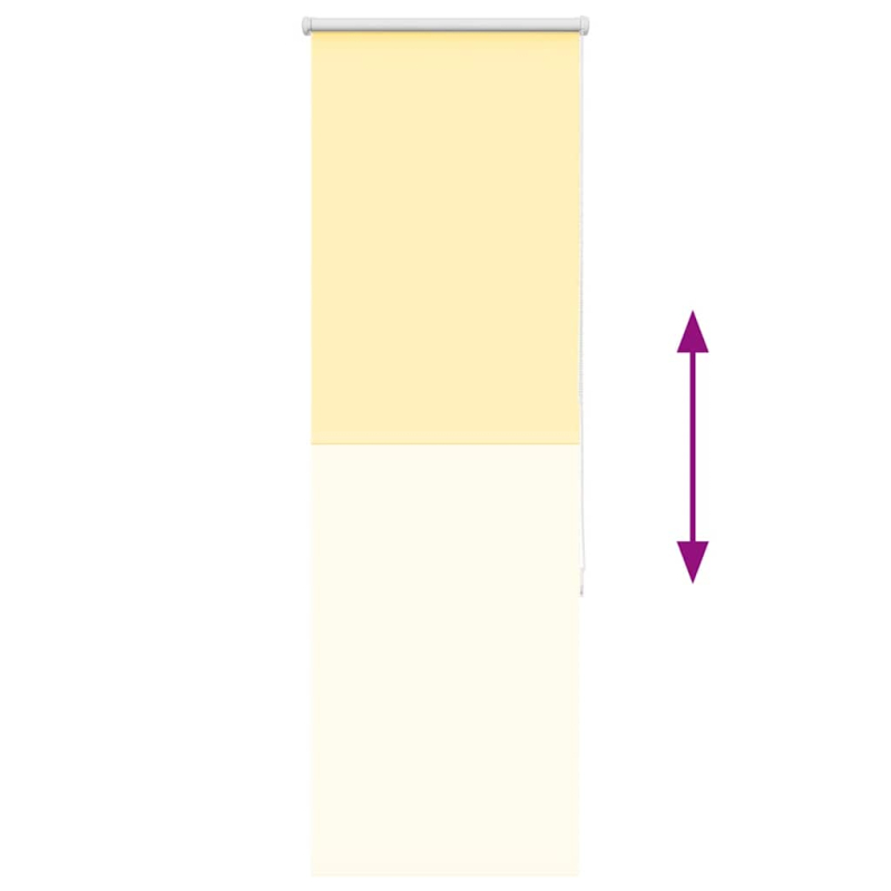 Verdunkelungsrollo Gelb 55x150 cm Stoffbreite 50,7 cm Polyester