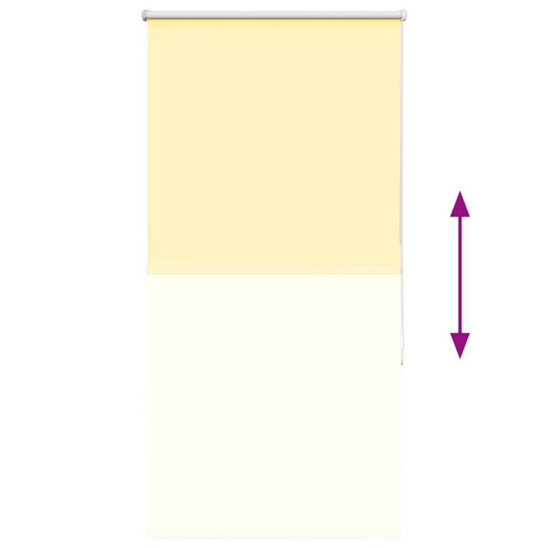 Verdunkelungsrollo Gelb 65x150 cm Stoffbreite 60,7 cm Polyester