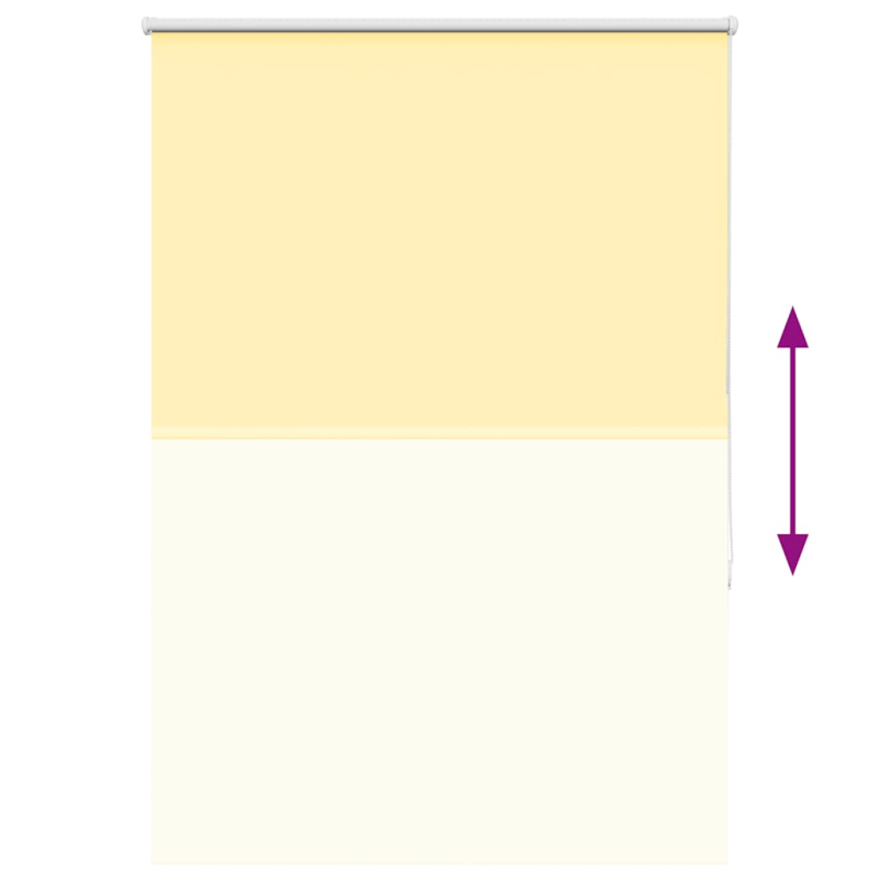 Verdunkelungsrollo Gelb 100x150cm Stoffbreite 95,7 cm Polyester