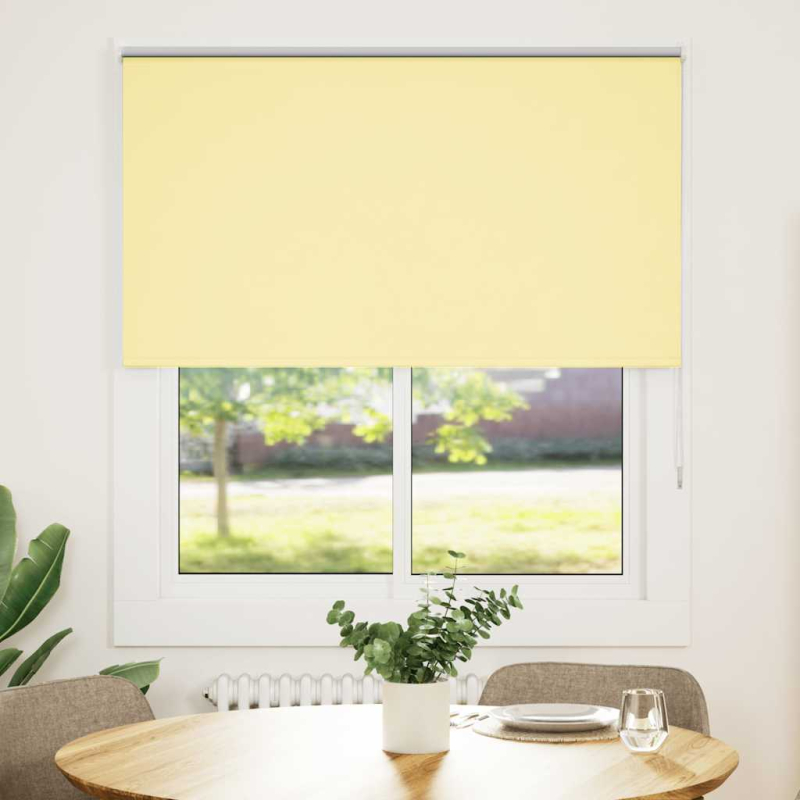 Verdunkelungsrollo Gelb 125x150cm Stoffbreite 121,6cm Polyester