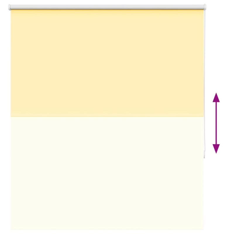 Verdunkelungsrollo Gelb 125x150cm Stoffbreite 121,6cm Polyester