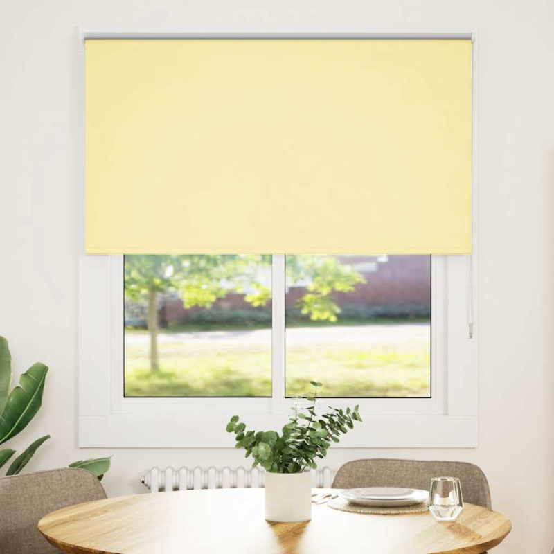 Verdunkelungsrollo Gelb 135x150cm Stoffbreite 131,6cm Polyester
