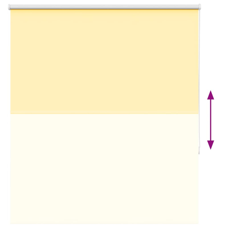 Verdunkelungsrollo Gelb 140x150cm Stoffbreite 136,6cm Polyester