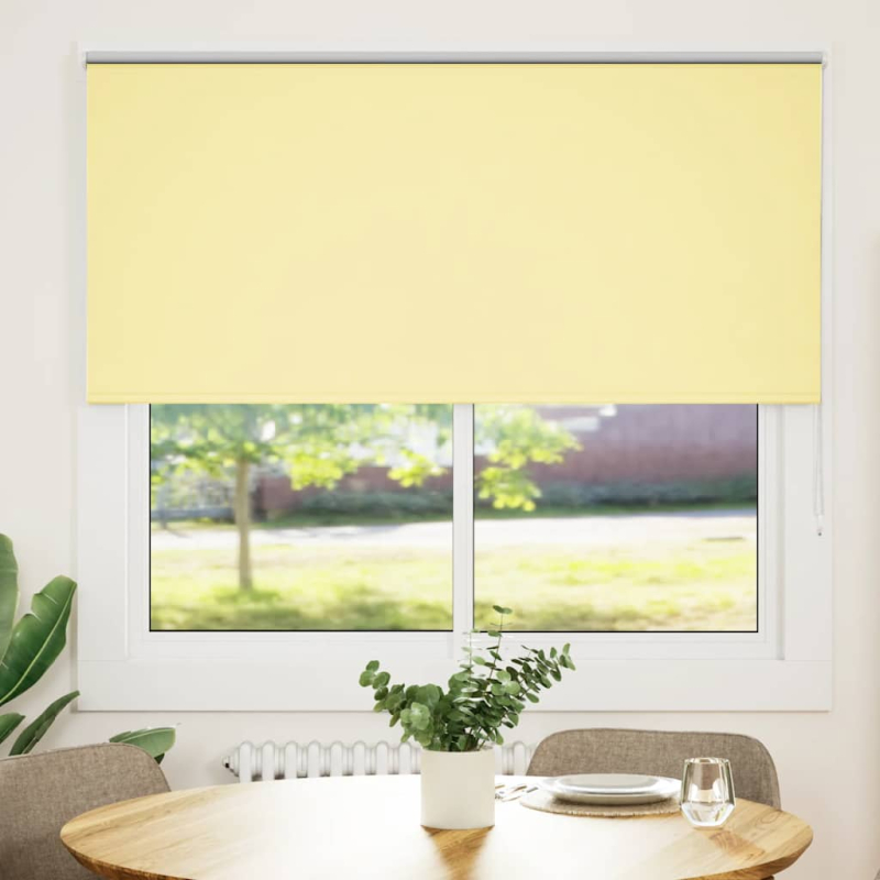 Verdunkelungsrollo Gelb 165x150cm Stoffbreite 161,6cm Polyester
