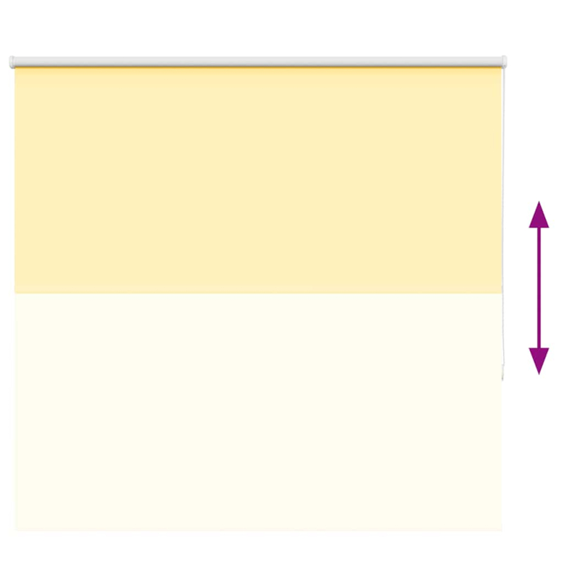 Verdunkelungsrollo Gelb 165x150cm Stoffbreite 161,6cm Polyester
