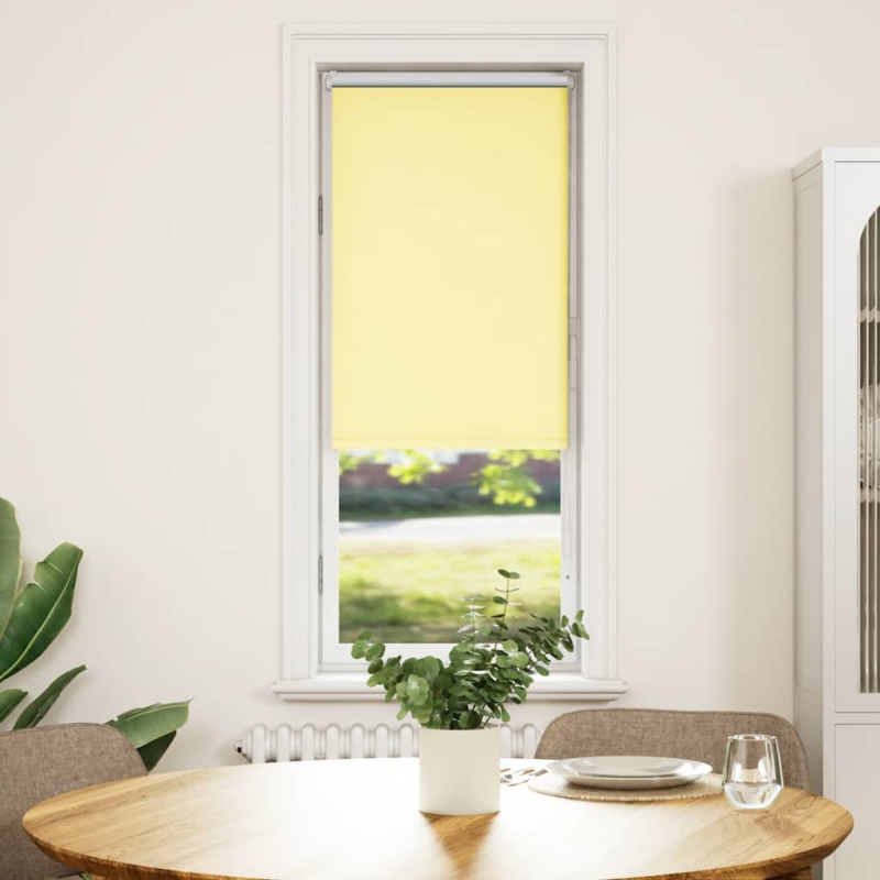 Verdunkelungsrollo Gelb 60x175 cm Stoffbreite 55,7 cm Polyester