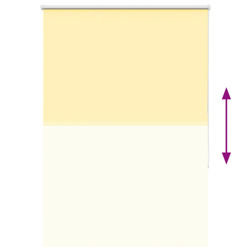 Verdunkelungsrollo Gelb 110x175cm Stoffbreite 105,7cm Polyester
