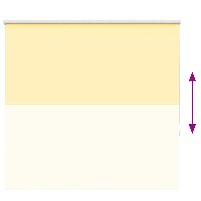 Verdunkelungsrollo Gelb 155x175cm Stoffbreite 151,6cm Polyester