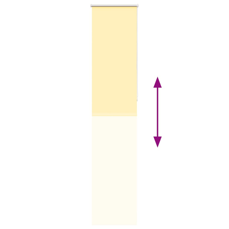 Verdunkelungsrollo Gelb 50x210 cm Stoffbreite 45,7 cm Polyester