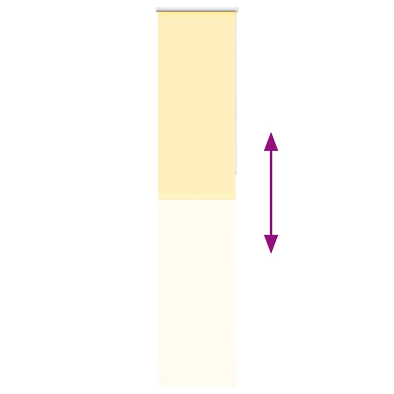 Verdunkelungsrollo Gelb 55x210 cm Stoffbreite 50,7 cm Polyester