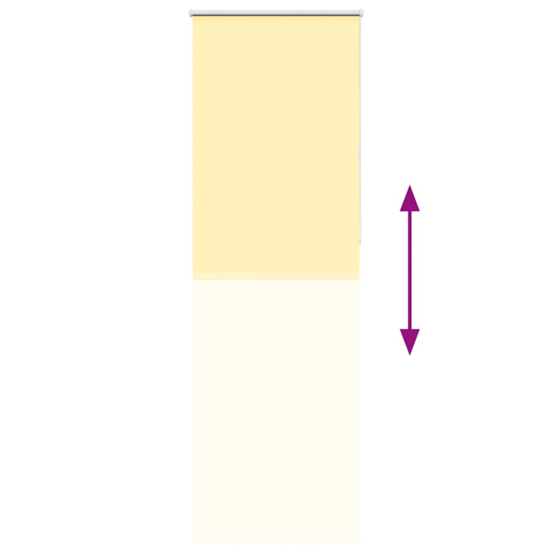 Verdunkelungsrollo Gelb 65x210 cm Stoffbreite 60,7 cm Polyester