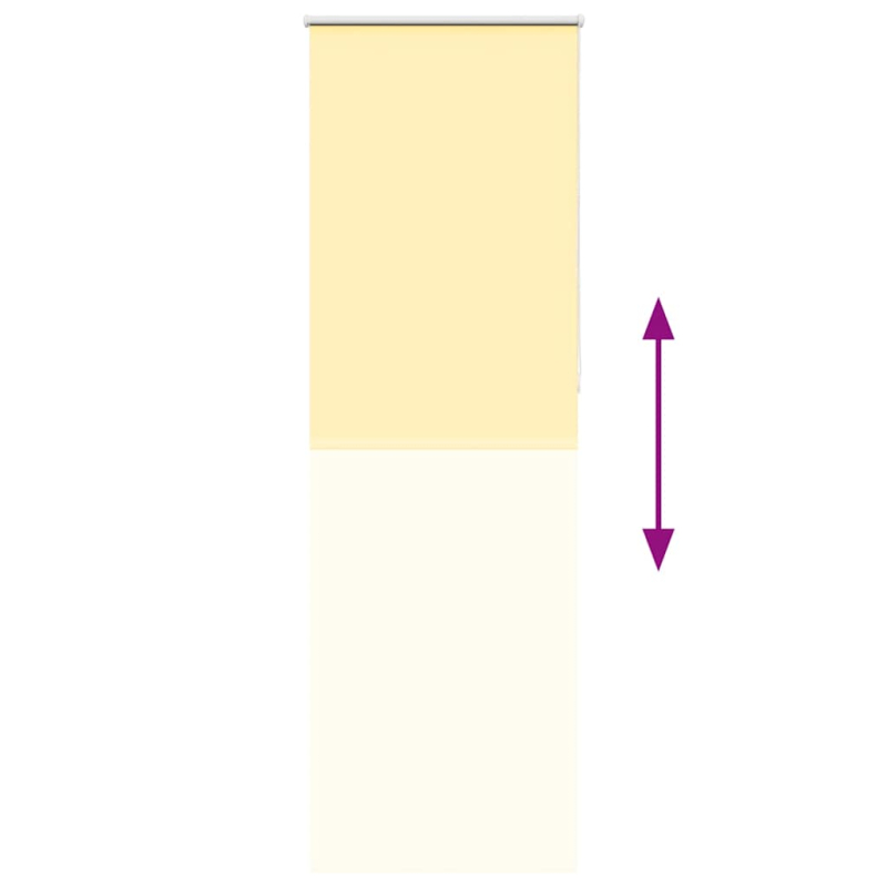 Verdunkelungsrollo Gelb 85x210 cm Stoffbreite 80,7 cm Polyester