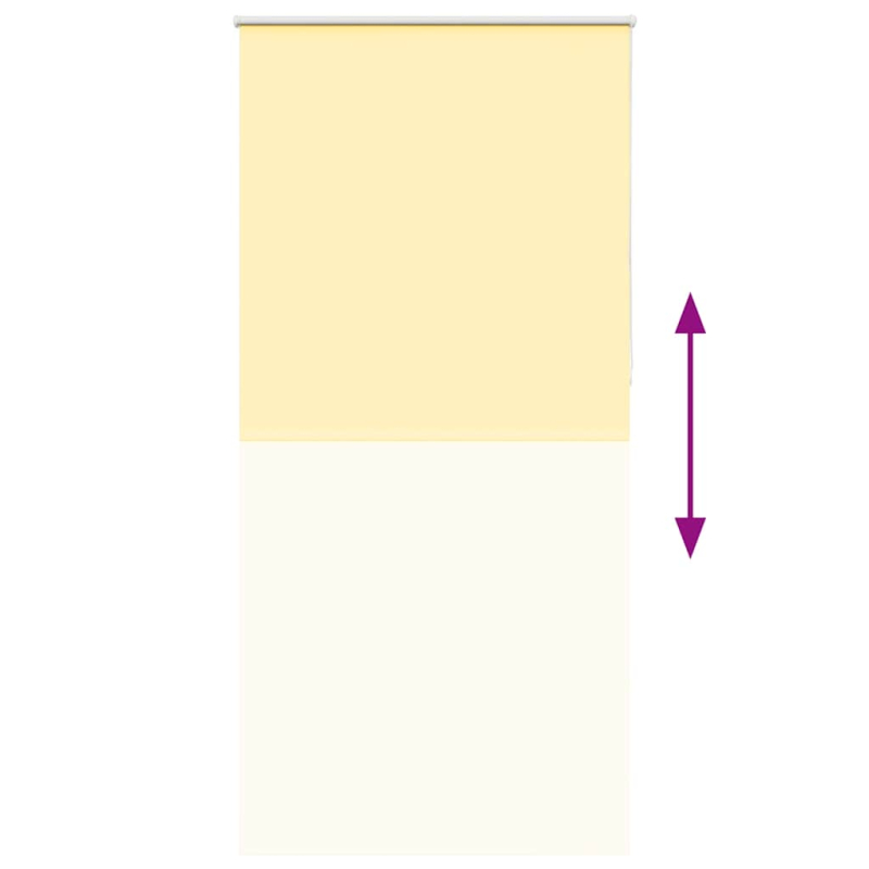 Verdunkelungsrollo Gelb 95x210 cm Stoffbreite 90,7 cm Polyester