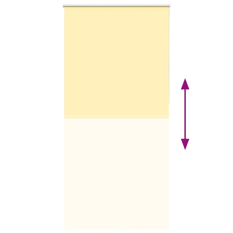 Verdunkelungsrollo Gelb 100x210cm Stoffbreite 95,7 cm Polyester