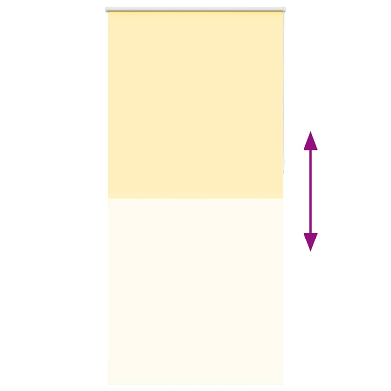 Verdunkelungsrollo Gelb 115x210cm Stoffbreite 110,7cm Polyester