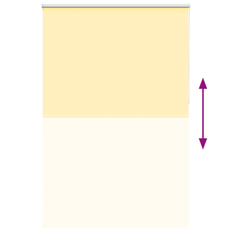 Verdunkelungsrollo Gelb 155x210cm Stoffbreite 151,6cm Polyester