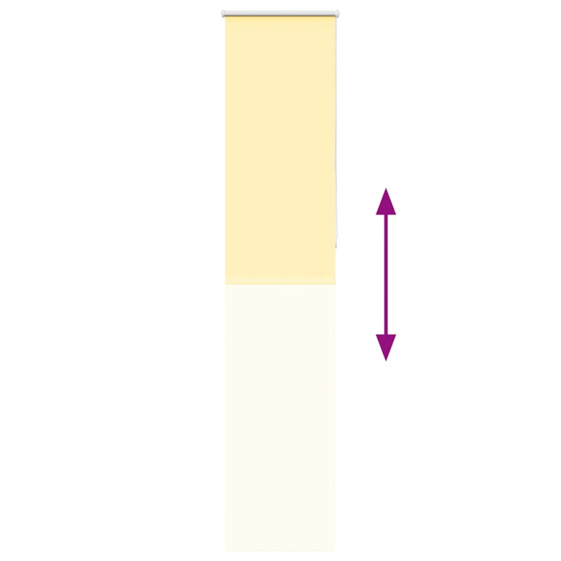 Verdunkelungsrollo Gelb 40x230 cm Stoffbreite 35,7 cm Polyester