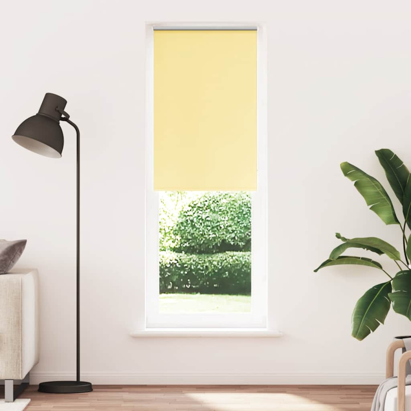 Verdunkelungsrollo Gelb 65x230 cm Stoffbreite 60,7 cm Polyester