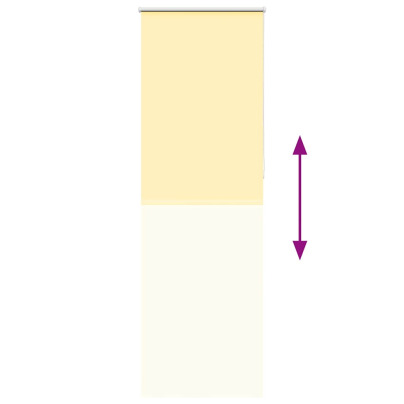 Verdunkelungsrollo Gelb 85x230 cm Stoffbreite 80,7 cm Polyester