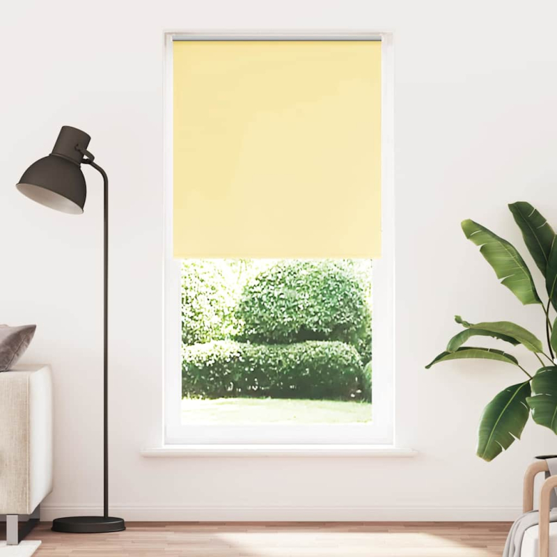 Verdunkelungsrollo Gelb 90x230 cm Stoffbreite 85,7 cm Polyester