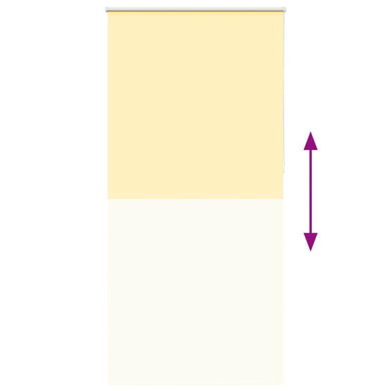 Verdunkelungsrollo Gelb 115x230cm Stoffbreite 110,7cm Polyester