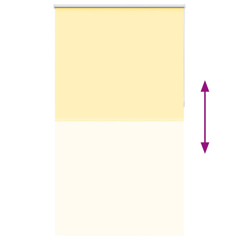 Verdunkelungsrollo Gelb 135x230cm Stoffbreite 131,6cm Polyester