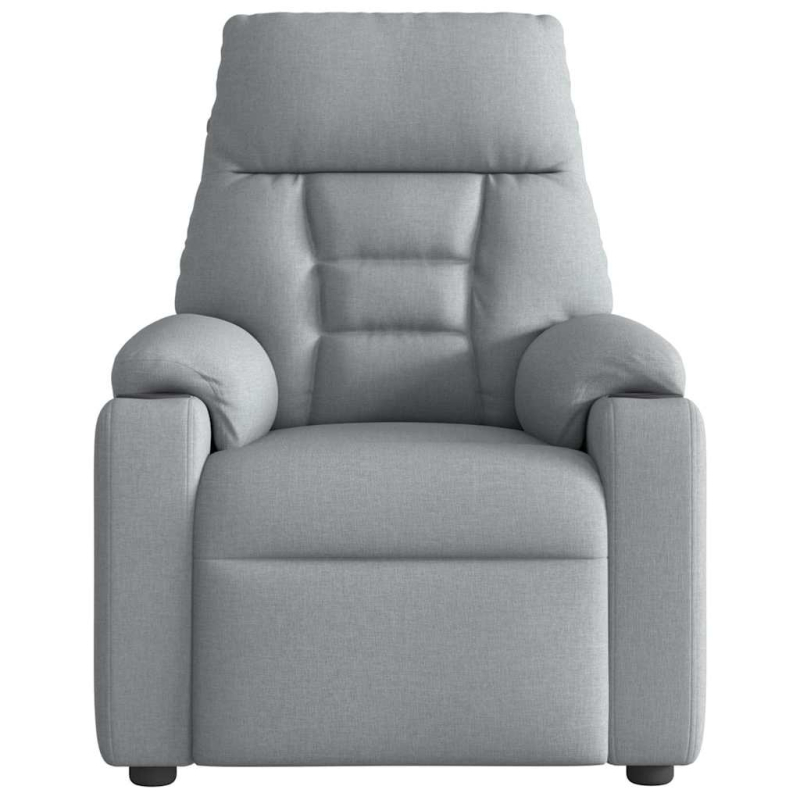 Massagesessel Hellgrau Stoff