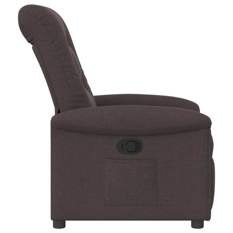 Relaxsessel Dunkelbraun Stoff