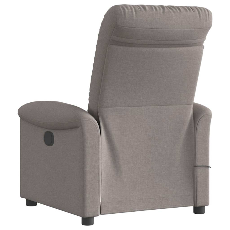 Massagesessel Taupe Stoff
