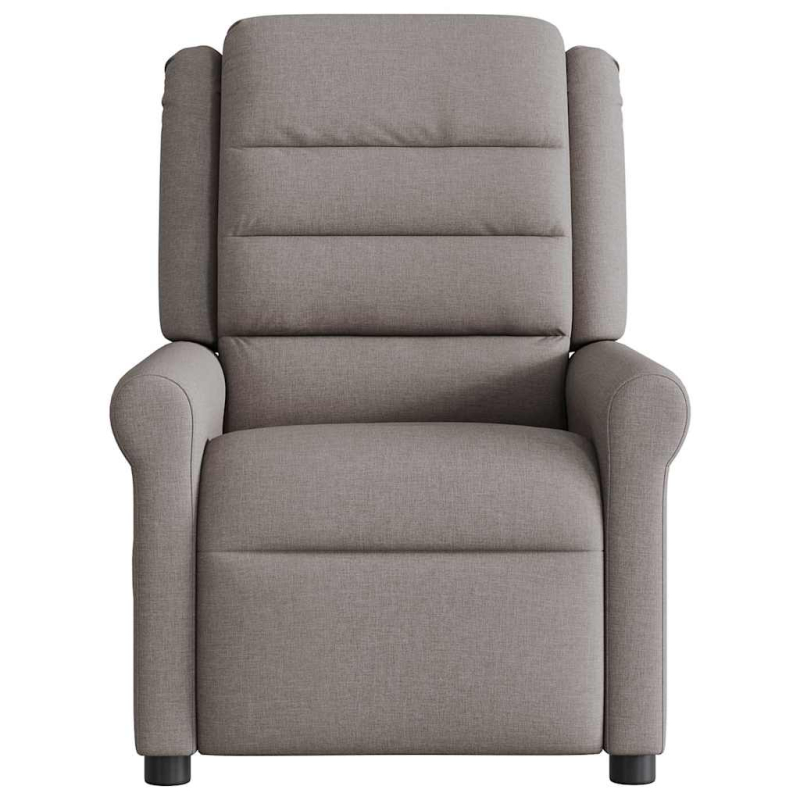 Massagesessel Taupe Stoff