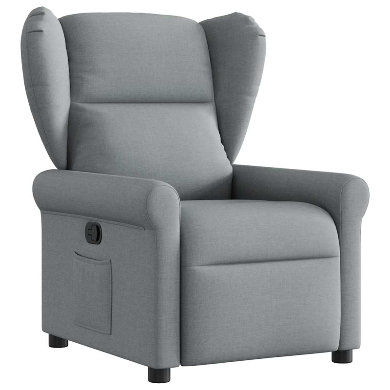 Relaxsessel Hellgrau Stoff