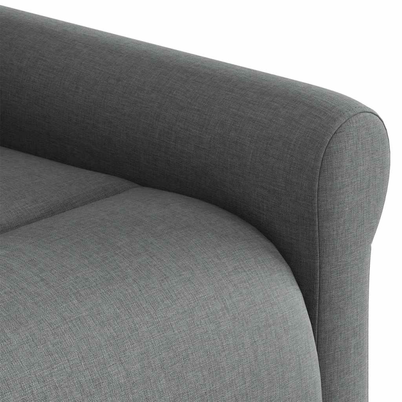 Massagesessel Dunkelgrau Stoff