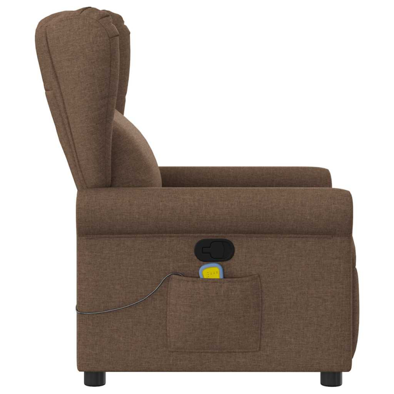 Massagesessel Braun Stoff