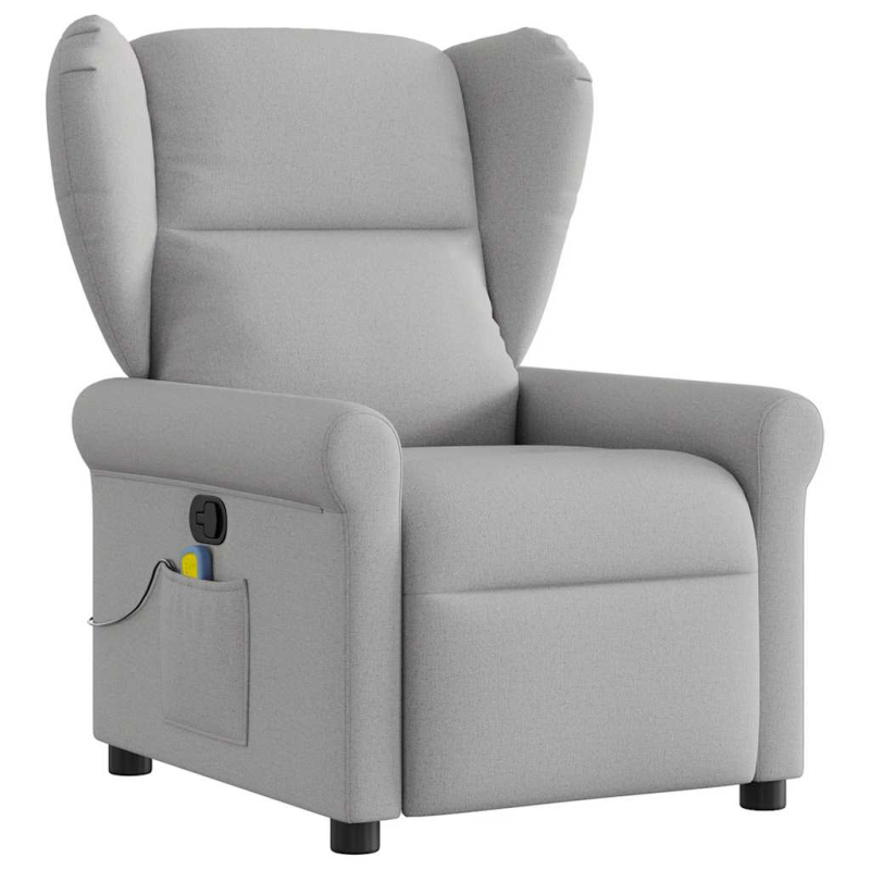 Massagesessel Wolkengrau Stoff