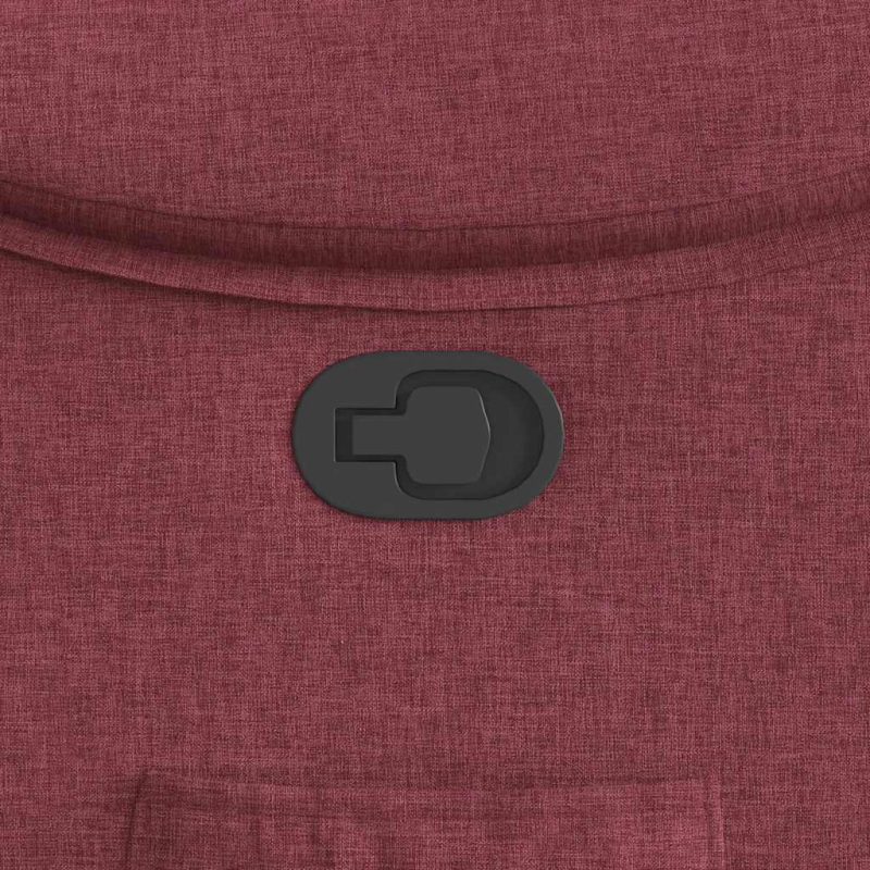 Relaxsessel Weinrot Stoff