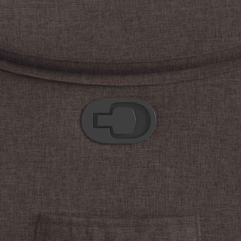 Relaxsessel Dunkelbraun Stoff