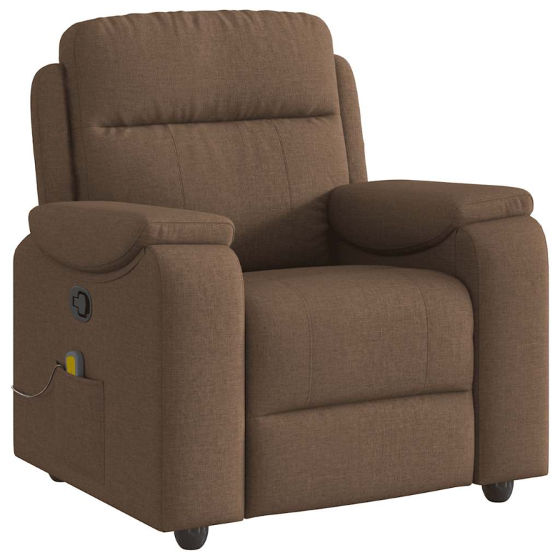 Massagesessel Braun Stoff