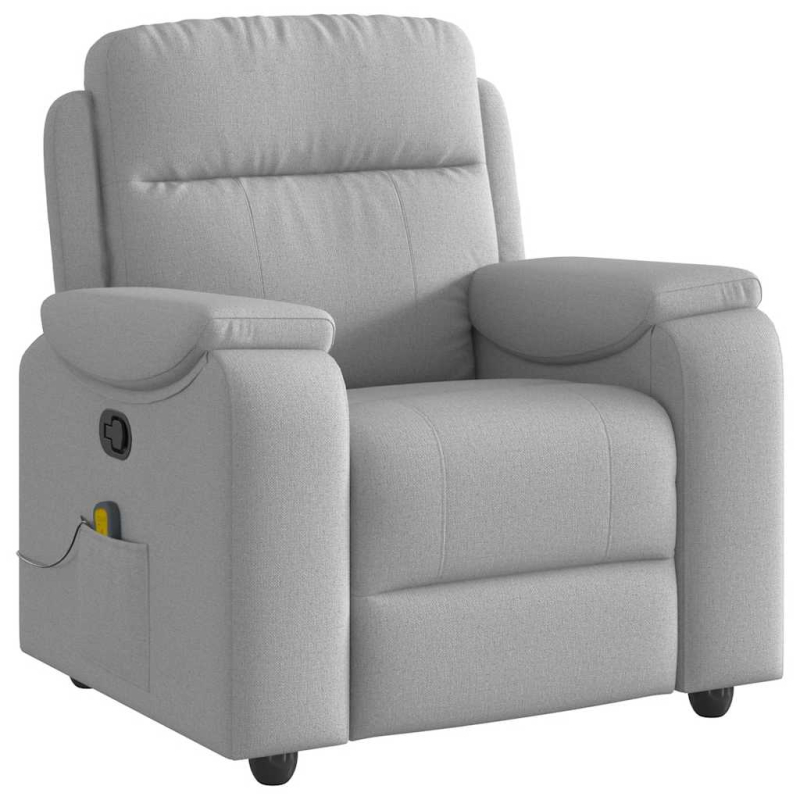 Massagesessel Wolkengrau Stoff