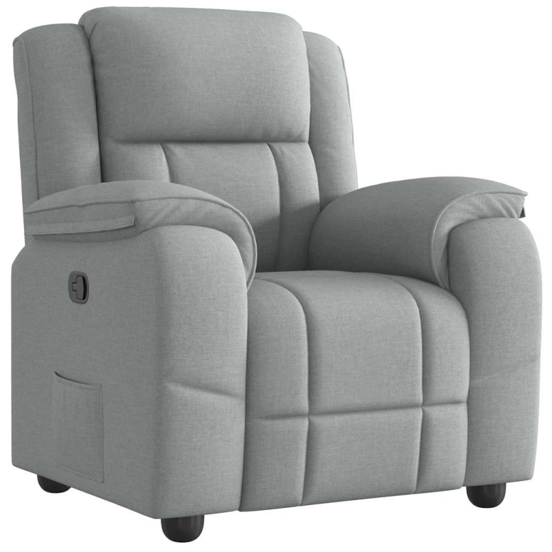 Relaxsessel Hellgrau Stoff