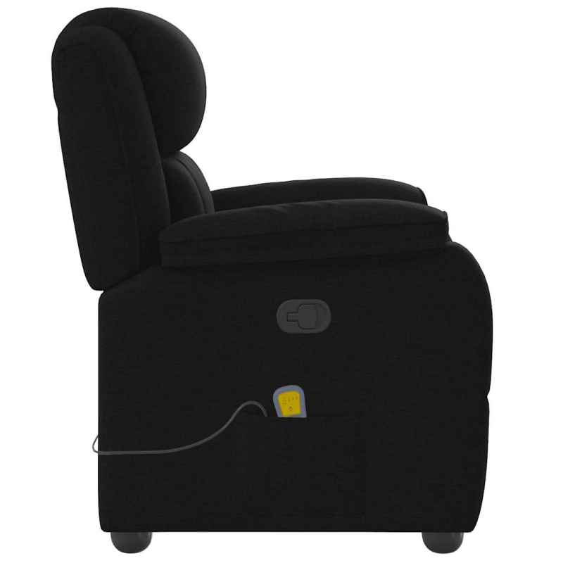 Massagesessel Schwarz Stoff