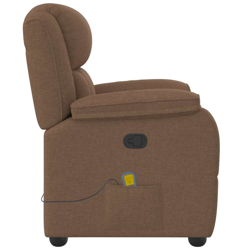 Massagesessel Braun Stoff