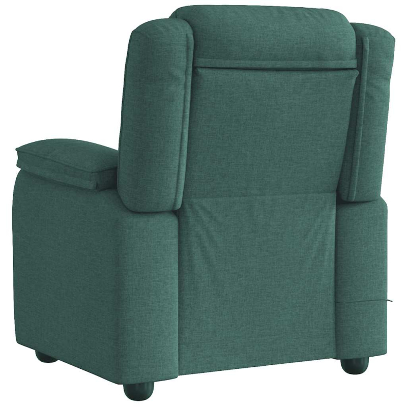 Massagesessel Dunkelgrün Stoff