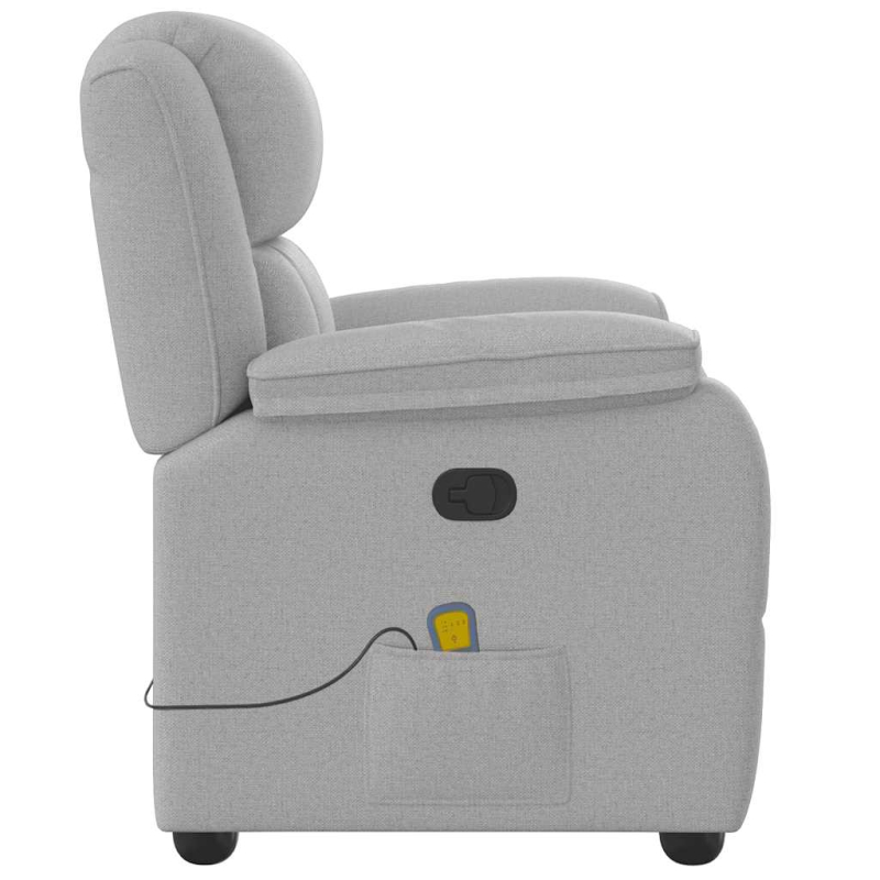Massagesessel Wolkengrau Stoff