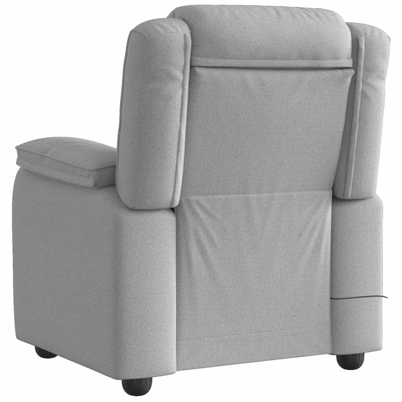 Massagesessel Wolkengrau Stoff