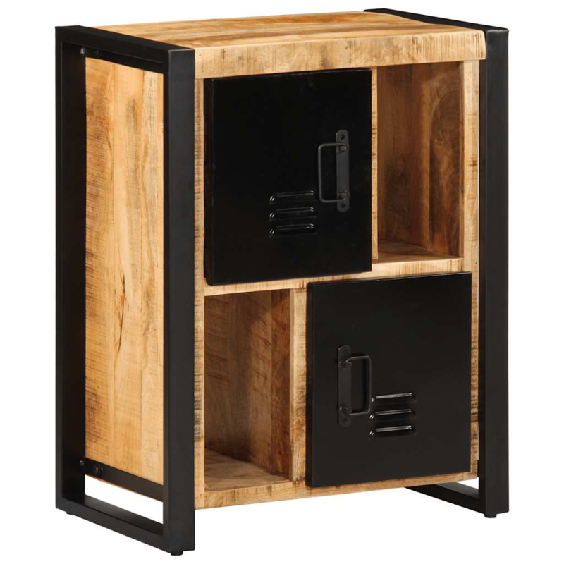 Sideboard 55x35x70 cm Raues Mangoholz