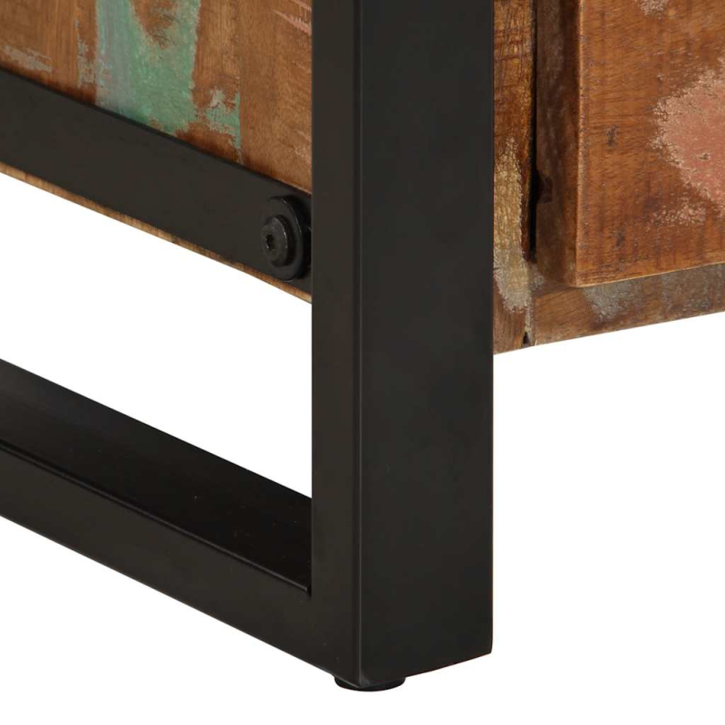 Schubladenschrank Mehrfarbig 40x40x75 cm Altholz Massiv