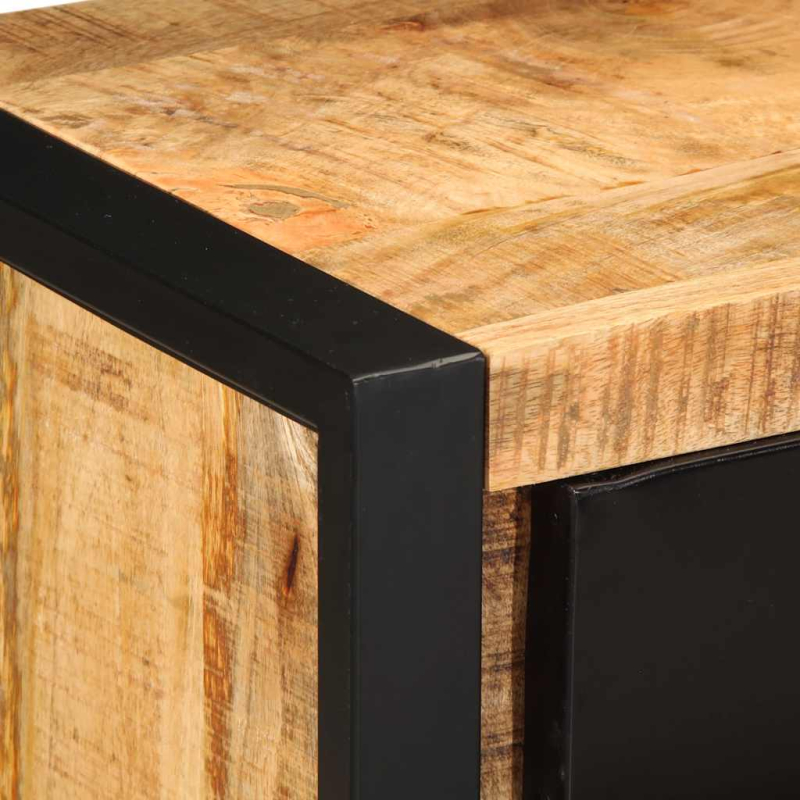 Schubladenschrank 50x35x70 cm Raues Massivholz Mango